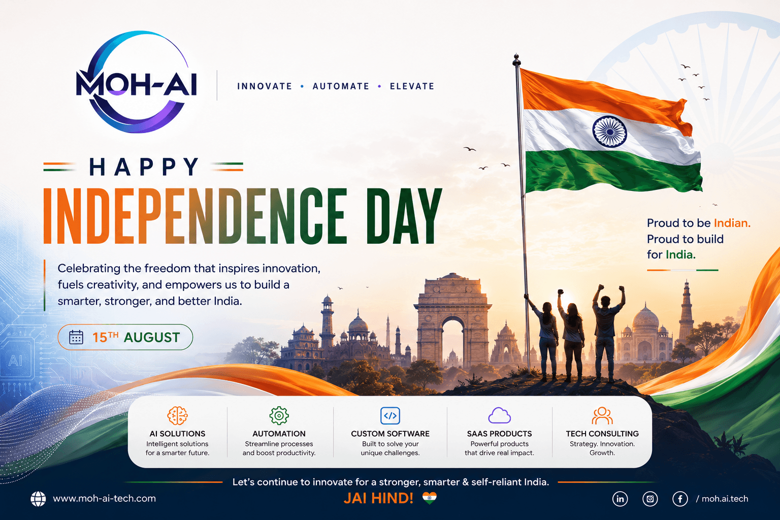 Happy 80th Independence Day: Innovate, Automate & Elevate for India 🇮🇳