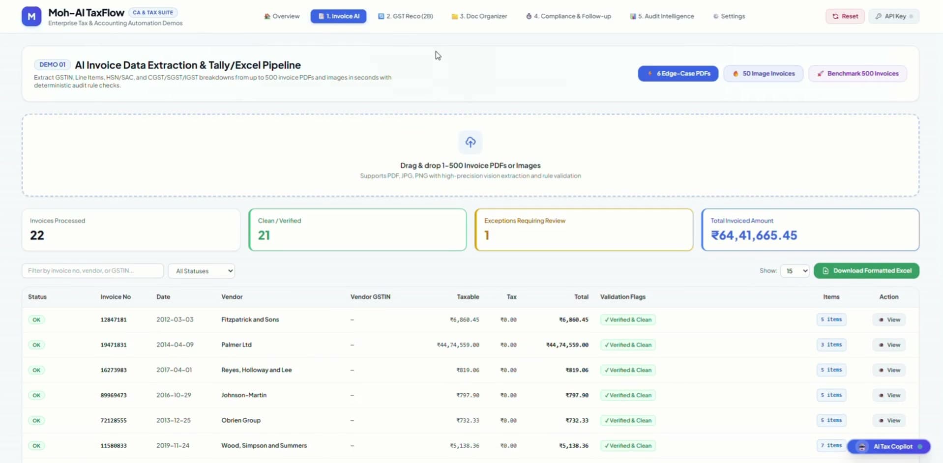 Invoice Data Extraction Pipeline